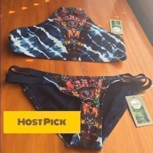 Eidon high neck top with full coverage bottoms NWT